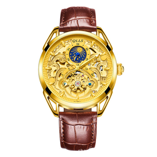 Mechanical watch fully automatic dial